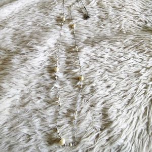 White Bead Long Chain (Women's)