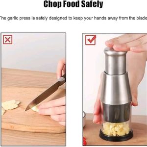 Onion Garlic Hand Press Chopper New