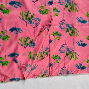 Pink Printed Kurta