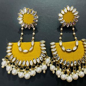 Fancy Party Wear Long Size Have Earrings