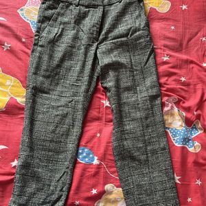 Charcoal Checkered Trousers