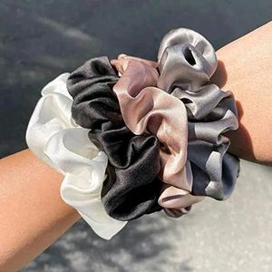 Atrube's Luxury Silk Satin Scrunchy Hair Band Comb