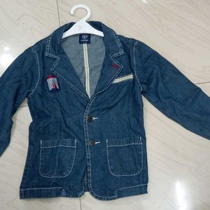 Blazer Or Coat In Denim For 6to 9year Boy