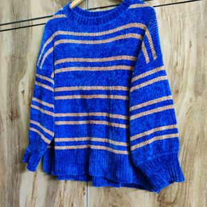 Navy Blue Baggi Sweater Size-46