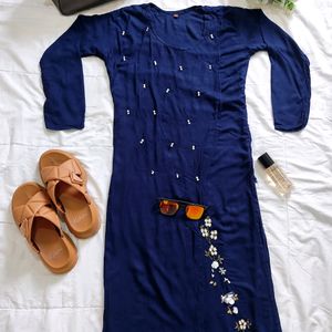 Navy Blue Kurti