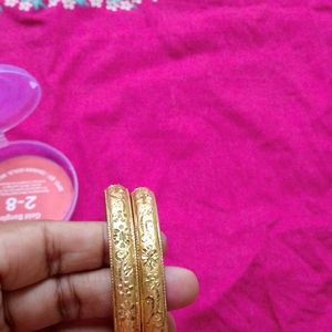 Gold Polish Bangles In Lakh