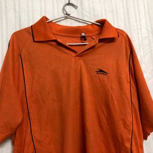 Orange Short Sleeve Polo T Shirt