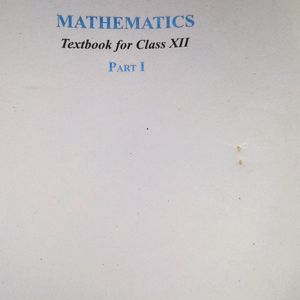 12 Th Maths Textbook