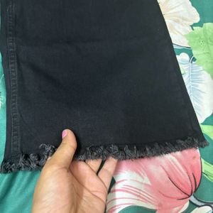 High Waisted Black Wide Leg Jeans