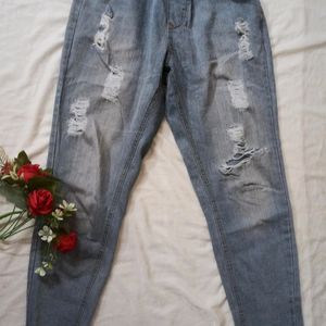 Distressed Denim Jeans