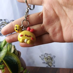 Chicken And Baby Keychain