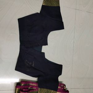 Black Colour Saree With Blouse