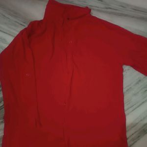 Formal Red Shirt