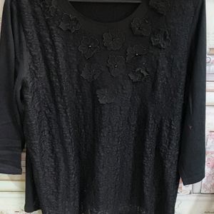 Black Net Top