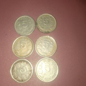 Hyderabad Mint 5rs Coins