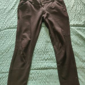 Black Formal Pants - Stretchable