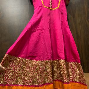 Pink Anarkali Kurta