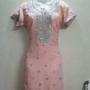 Gorgeous Baby Pink Embellished Salwar Suit