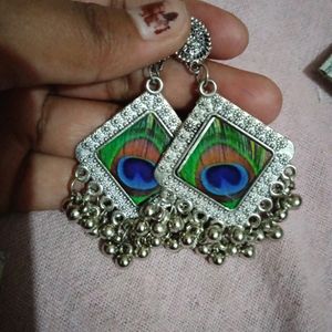 Peacock Design Earings