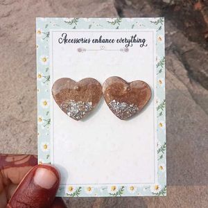 Hand made resin Heart shape tops