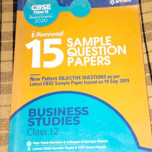 Arihant Business Studies Sample Paper Book