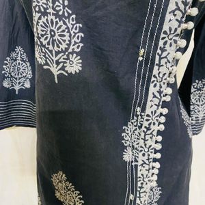 3 Pece Black Color Cotton Set