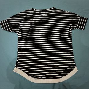 Black And White Strips Top