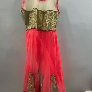 Coral Net Gown Never Worn Without Tag