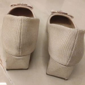 Kins Brand Offwhite Block Heels