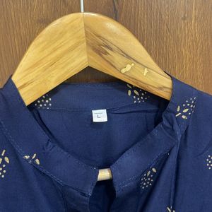 Navy Blue Anarkali Kurta For Women