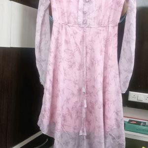 One Pc Pink Color Frock With Tag