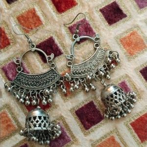 Fashionable Oxidised Earrings