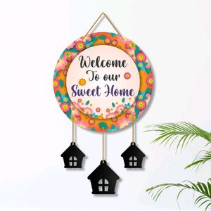 Stylish Welcome To Sweet Home Wall Hanging