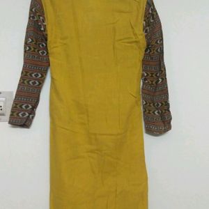 A Stylish Yellow Kurti