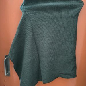 Olive Green Sexy Winter Skirt