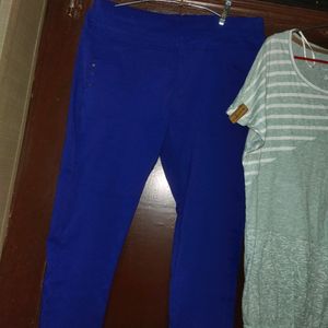 Women Pants/ Jeggings Indigo Blue