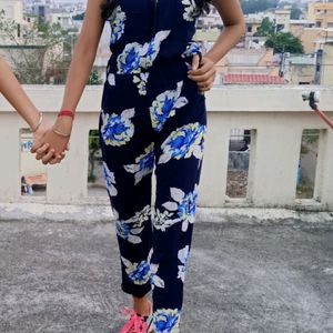 Floral Print Jumpsuit