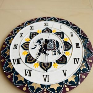 Mandala Art Wall Clock