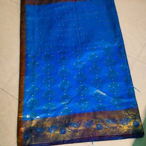 Blue Colour Women Kanjeevaram Pattu Saree