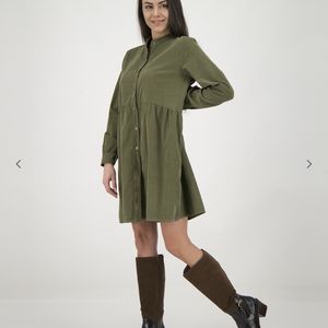 Olive Shirt Dress