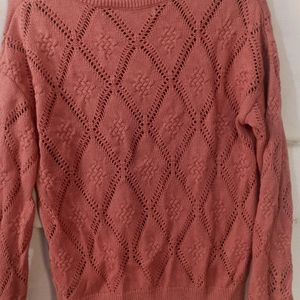 Peach Colour Sweater