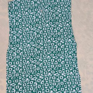 Beautiful Rayon Sea Green Kurti For Women