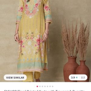 Yellow Kurta Suit Set Fashor