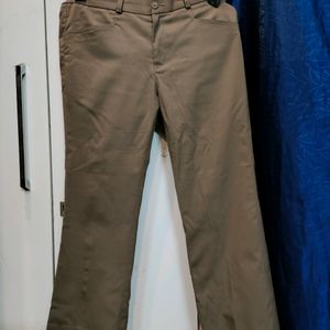 Brown Low Waisted Formal Pants