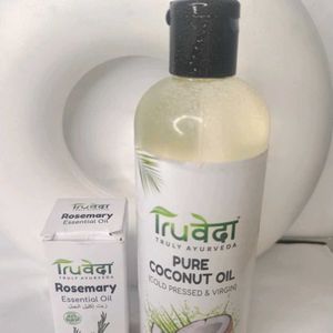 Set Of 2 Oil Coconut And Rosemary