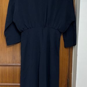 Korean Navy Blue Dress