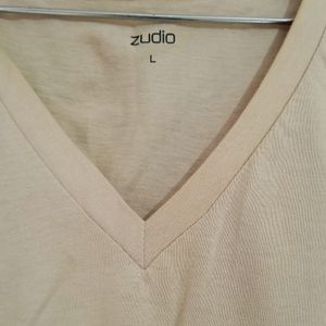 New Zudio Beige Clour tshrt Women