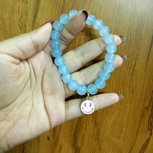 10 SMILEY CHARM BEAD BRACELETS