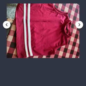 Maroon Crop Top For Women