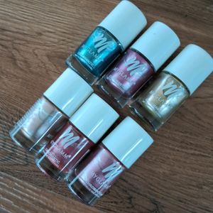 Myglamm Mettalic Nail Enamel Set Of 6